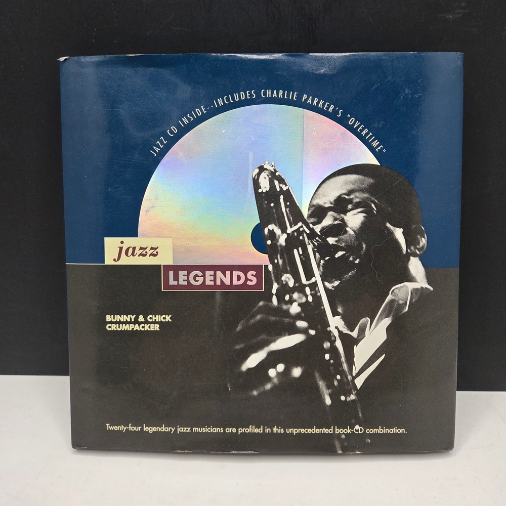 Jazz Legends Bunny Chick Crumpacker Hardcover Book CD Charlie Parker Coltrane 95